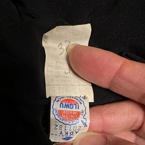 Vintage 80s Ricki Lang Draping Neck and Back Black Dress - Picture 12 of 12